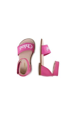 sandalo in pelle fucsia CHLOE' KIDS | C2003649L